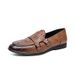 2025 New Business Large Size Monk Men Korean Style Crocodile Pattern Leather Shoes_vogvips.com