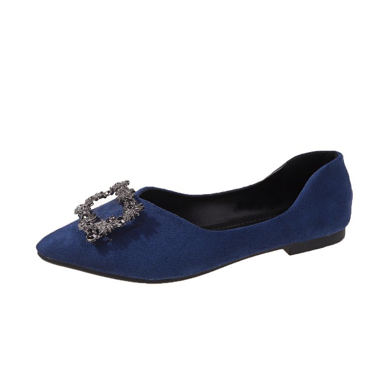 Women's Shoes Toe Shoes Women's Flat Shallow Mouth Single Shoes Pointed Toe Fashionable Slip On Lazy Shoes Loafers_vogvips.com