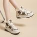 High Top Plush Women's Autumn And Winter Versatile Small White Thickened Thick Soled Cotton Shoes, Warm Snow Boots_vogvips.com