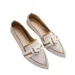 Large Size Women's Flat 2023 Fashionable Fly Woven One Foot Butterfly Bow Casual Breathable Commuting Single Shoes_vogvips.com