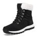 Women's Snow Boots 2023 New Winter Warm Fleece Line Thickene Northeast Outoor Skiing Cotton Shoes Sheepskin_vogvips.com