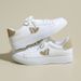 Women's White Sneakers 2026 Spring And Autumn New Model, Leather Surface, Wear-resistant, Casual Sports Shoes, Versatile_vogvips.com