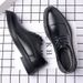 New Large-sized Leather For Formal Wear, Business Casual Shoes, Men's British Fashion Trend, Black Wedding Groom's Shoes_vogvips.com