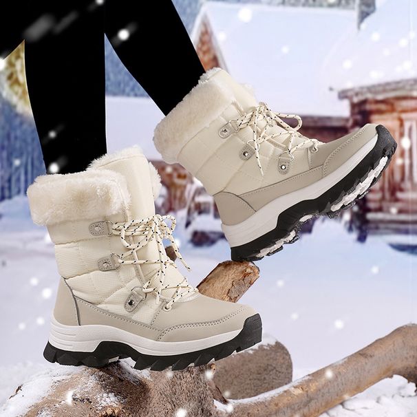 Snow Boots For Women, Warm And Non Slip With Plush Cotton Shoes_vogvips.com