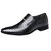 Spring And Autumn New Business Formal Large Size Leather Crocodile Pattern British Style Slip-On Casual Korean Version_vogvips.com