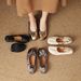 Available Large Sizes 40-43! Women's Summer Genuine Sheepskin Shallow Mary Jane Shoes In Gunmetal Color With Soft_vogvips.com