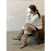 Merlad Women's Pleated Slouch Boots Chunky Heel Slimming Versatile Fashion Over The Knee Western Riding Boots_vogvips.com