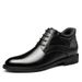 Dress Casual Men's Shoes Fleece Inner Height Increase Professional Casual Round Head Shallow Mouth Men's Shoes_vogvips.com
