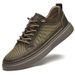 Hollow Men's Shoes Thick Baseplate Shoes Skateboard Shoes Mesh White Shoes Men's Casual Large Size Shoes Men_vogvips.com