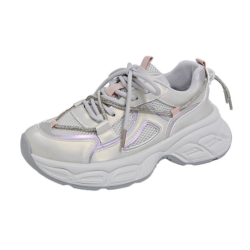 Dad Shoes Female Student Sports Running Shoes Casual Shoes Platform Height Increase_vogvips.com