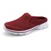 New Oversized Casual Shoes, Half Supported Single Shoes For Women's Flat Bottoms, One Foot Mesh Breathable Sandals, No Bae_vogvips.com