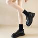 Thick-soled Leather Shoes, Women's Plush Loafers, One Foot Of Single Shoes, Mary Jane Women's Shoes_vogvips.com