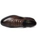 Euro Step 2025 Spring Men's Business Top Layer Cowhide Brogue British Casual Hollow Leather Shoes_vogvips.com