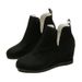 2024 Flat Wedge Boots For Women, Independent Stand, Plus Size, Suede Short Women's Boots, Wholesale, Autumn Winter_vogvips.com