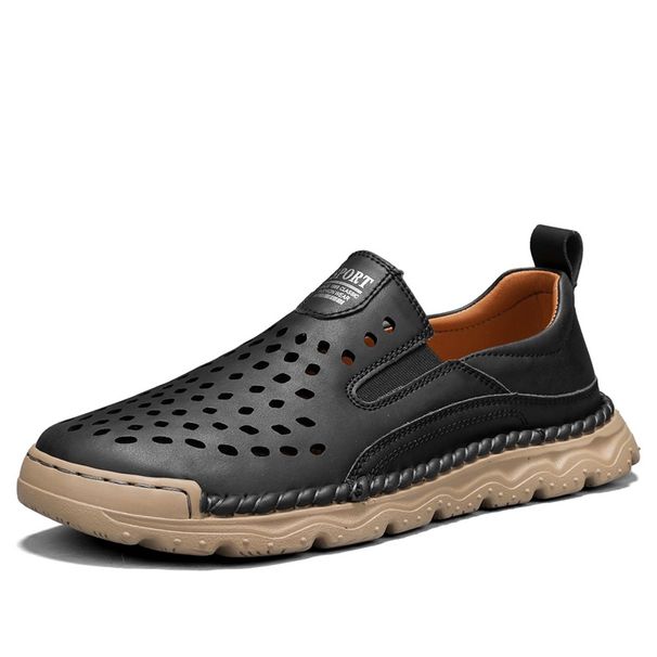 Social Wear Driving Handmade Leather Mens Casual Outdoor Male Loafers Moccasins Slip On Flats Leisure Walking Shoes_vogvips.com