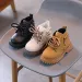 Kids PU Leather Fashion Winter Children's Boys Girls Anti Slip Toddler Short Snow Boots Littlesprouts Sizes 21 - 30_vogvips.com