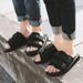 Canvas Casual Couple Slip-on Beach Sandals Women Shoes Winter Slippers For Sleepers Men Yeezy Slides Slipper_vogvips.com