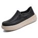 ShoeVault Top Layer Cowhide Casual Wide Version Slip-On Height Increasing Thick Sole Lightweight Online Comfortable Men's Shoes_vogvips.com