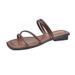 French Slippers For Women Summer Outdoor 2025 New Flat Strap Fairy Style Vacation Sandals Ins Trend_vogvips.com
