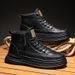 European Warm Series Sailop Martin Men's Shoes 2025 Autumn Winter New High-top Workwear British Short Boots Mid-top Sneakers_vogvips.com