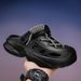 Cross-Border Clog Shoes Women, Niche Non-Slip Thick-Soled Dual-Use Beach Sandals For Men, Closed-Toe Outdoor Wear_vogvips.com