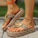 Plus Size Women's Wedge Sandals – Comfortable & Stylish Summer Footwear With Arch Support & Adjustable Straps_vogvips.com