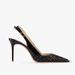 2024 Spring New Black Pointed Toe High Heels With Sequined Patent Leather Toe Toe Sandals For Women Stiletto Heels 31-44_vogvips.com