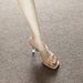 Women's Sandals With Thin Heels Rhinestone Straps, Black, 2025 New European And American Summer Style, Elegant Socialite_vogvips.com