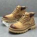 Martin Autumn New High-End Workwear Shoes High-Top Leather Men's British Style Casual Ankle Boots_vogvips.com