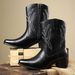 Cross-Border New European And American Western Cowboy Trendy Fashion Men's Shoes Retro Casual Zipper Martin High-Top_vogvips.com