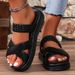 Big Size Women's Shoes New Thick Sole Casual Flip-flops Women_vogvips.com