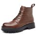 European Warm Series Men's Autumn Winter Fleece-Lined Thickened Mid-Cut Casual British Style Martin Thick Sole Work Boots_vogvips.com