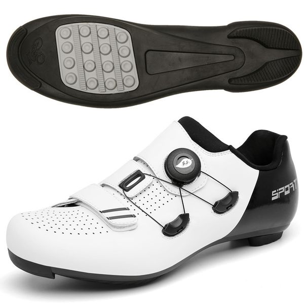 Cycling Shoes With Lock Road Bike Shoes Mountain Bike Lock Shoes Three Kinds Of Sole General Purpose Cycling Sneakers_vogvips.com