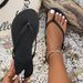 2026 New Style Woven Flip-Flops Women, Flat Beach Shoes, Fashionable And Versatile, Soft Sole, Comfortable For Outdoor_vogvips.com