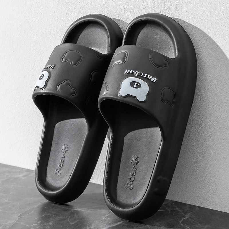 Soft Sole Anti Women's 2024 New Home Bathroom Bathing Thick-soled Couple Cartoon Slippers Men's Summer_vogvips.com