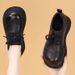 Genuine Soft Leather Thick-soled Round-toe Lace-up Women's Shoes, 2025 Spring And Autumn New Versatile Platform British_vogvips.com