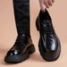 ShoeVault Cross-Border Leather Men 2024 New Light Thick Bottom Derby Shoes British Business Formal Casual_vogvips.com
