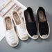 CMY Women Flats Shoes Slip On Ladies Canvas Lazy Loafers Breathable Espadrilles Spring Autumn Footwear_vogvips.com