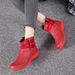 Plus Size Short 2024 Autumn Winter New Flat Martin Boots British Style Low Tube Women's Single Shoes_vogvips.com