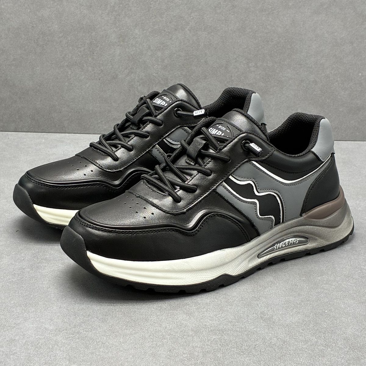 Men's Sneakers 2025 New Genuine Leather Comfortable Soft Sole Casual Fashion Trend Slip-On Outdoor Jogging Shoes For Men_vogvips.com