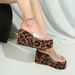 Women's plus Size Leopard Print Transparent Platform Slippers Summer Thick Soled Wedge Sandals Casual Slip-On Shoes_vogvips.com