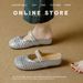 Baotou Half-Slip Women's Summer Outdoor Wear Heel-Raising Slippers With Hole-Perforated Knitted Design, Breathable Knit Fashion Sandals_vogvips.com