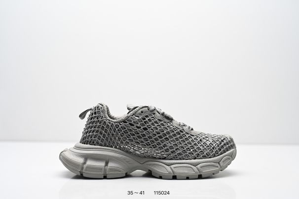 Women's Mesh Thick Soled Sports Shoes, Breathable Mesh Upper, Lace Up Dad Shoes, Fashionable Casual Walking Training Shoes_vogvips.com