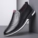 Suitable For All Seasons 2024 Leather Soft Sole Men's Business Casual Shoes Summer Hollow Sandals Slip-On Loafers_vogvips.com