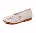 Flat Oxford Sole Cloth Plain Tea Clothes, Spring And Autumn Mother's Women's Single Shoes, Embroidered Shoes_vogvips.com