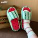 XIXITIAO Summer Cute Platform Slippers For Women Fashion Cartoon Watermelon EVA Soft Indoor Outdoor Anti-slip Sandals_vogvips.com