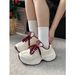 High-End Versatile Thick-Soled White Sneakers For Women Spring And Autumn Platform Height-Increasing Board 2025 New_vogvips.com
