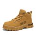 European Warm Series Autumn Winter New Fashion Versatile High-top Leather Motorcycle Yellow Martin Outdoor Sports Travel Height-increasing_vogvips.com