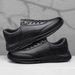 Height-increasing Men's Shoes Sports Comfort First-layer Cowhide Wear-resistant Low-top Casual Board Shoes_vogvips.com