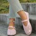 Foreign Trade Large Size Rhinestone Buckle Hollow Ballet Flat Fashion European And American Spring Autumn Summer Round_vogvips.com
